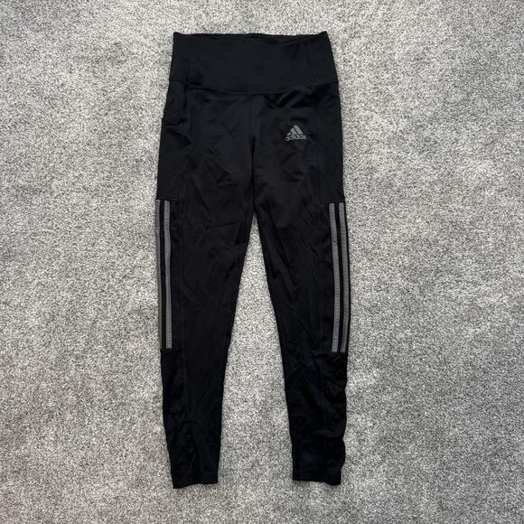 Adidas Leggings Womens Small Black AEROREADY Primegreen High Rise Yoga Pants - Picture 1 of 14